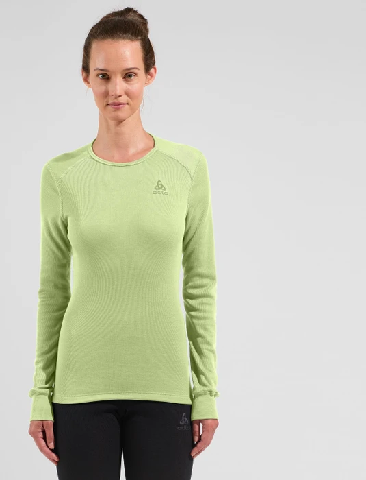 Odlo Active Warm Eco Funktionsshirt langarm shadow lime (Damen)