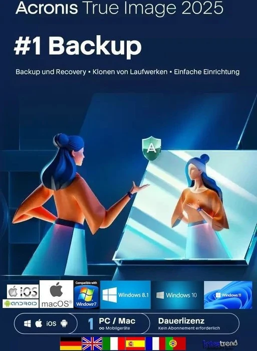 Acronis True Image 2025, 1 User, ESD (multilingual) (PC/MAC)