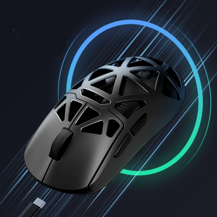 Mchose AX5 Pro Max Magnesium Alloy Wireless Mouse, weiß, USB/Bluetooth