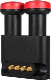 MegaSat Diavolo Monoblock Quad-LNB schwarz/rot