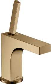 Hansgrohe Axor Citterio 90 für Handwaschbecken mit Zugstangen-Ablaufgarnitur polished bronze