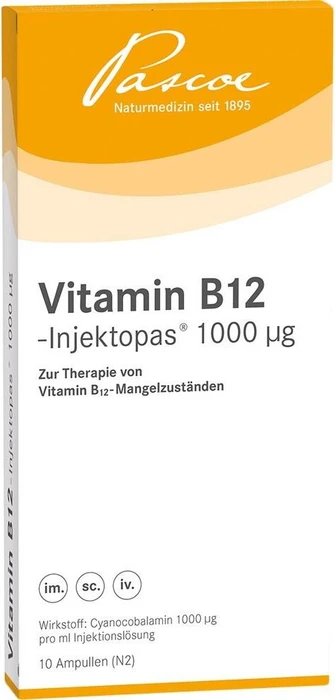 Vitamin B12 Injektopas 1000µg Injektionslösung, 10ml (10x 1ml)