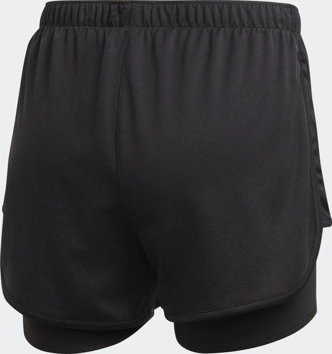 adidas Marathon 20 Two In One Laufhose kurz schwarz (Damen)