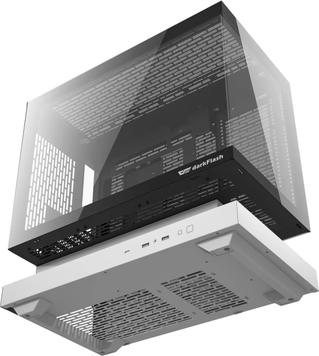 DarkFlash Floatron F1 White, Glasfenster