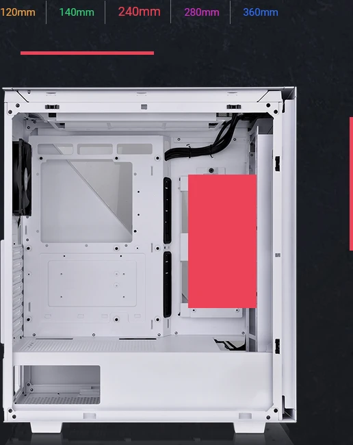 Thermaltake Divider 500 TG Air Snow Edition, weiß, Glasfenster