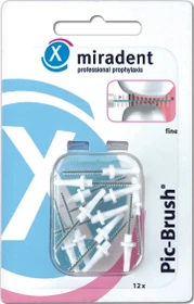 Miradent Pic-Brush Ersatz Interdentalbürste fine weiß, 12 Stück