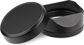 Haoge LH-X54B Gegenlichtblende + Objektivdeckel für Fujifilm X100VI schwarz