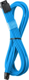 CableMod Universal Pro ModMesh, 12V-2x6 Kabel, StealthSense, natives 12V-2x6 Kabel, 1x 16-Pin PCIe 5.1 Stecker auf 16-Pin PCIe 5.1 Stecker, hellblau, 60cm