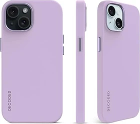 Decoded AntiMicrobial Silicone Back Cover für Apple iPhone 15 Plus Lavender
