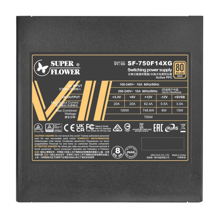 Super Flower Leadex VII XG schwarz 750W, ATX 3.0