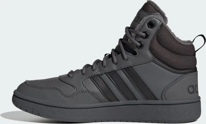 adidas Hoops 3.0 Mid Lifestyle Basketball Classic Fur Lining Winterized grey five/core black/carbon (Damen)
