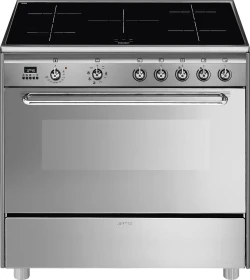 Smeg SCD90IMX9-1 Elektroherd mit Induktionskochfeld