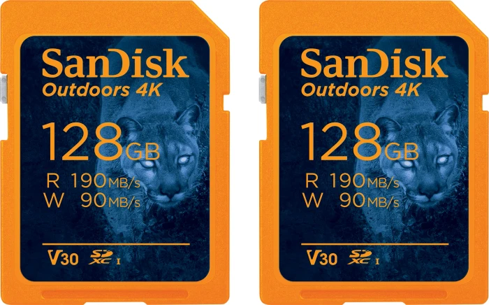 SanDisk Extreme PLUS / Outdoors 4K, SD UHS-I U3, Rev-WA
