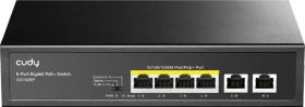 Cudy GS100 Series Desktop Gigabit Switch, 6x RJ-45, 60W PoE+ (GS1006P)