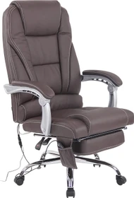 CLP Pacific Leder Bürostuhl mit Massagefunktion, braun