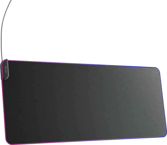Hyte CNVS Intense Play Mat qRGB Gaming Mauspad, schwarz