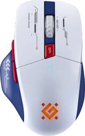 Defender Tisa GM-126 Wireless Gaming Mouse weiß/blau/rot, USB/Bluetooth (52126)