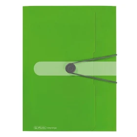 Herlitz Dreiflügelmappe mit Gummizug, A4, apfel/transparent