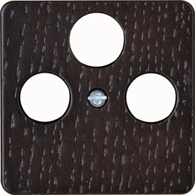 Kopp Milano Antennen-Abdeckung für Antennensteckdose, Wenge