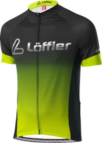 Löffler Bike FZ Messenger Mid Trikot kurzarm black/light green (Herren)
