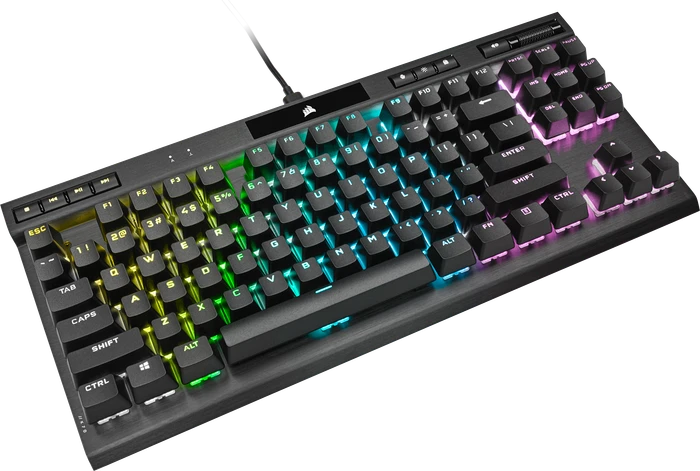 Corsair Gaming K70 RGB TKL - Champion Series, MX SPEED RGB Silver, USB, DE