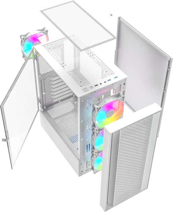 Gembird Fornax 4000W White, Glasfenster