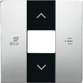 Busch-Jaeger Wippe 2-fach mit Symbol "Licht", graumetallic