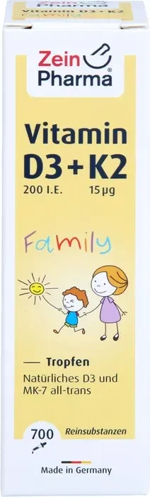 Zein Pharma D3+K2 Family Tropfen, 20ml