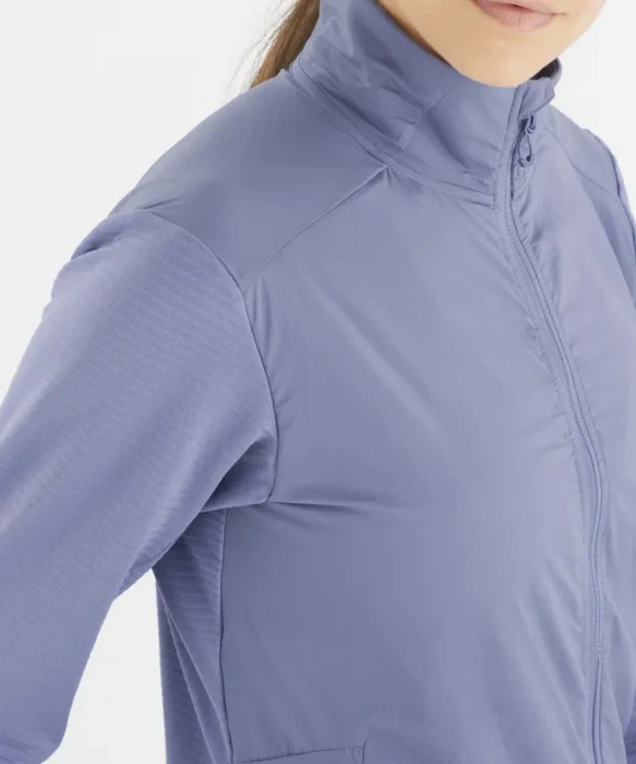 Salomon Essential Lightwarm Hybrid Funktionsjacke blue granite (Damen)