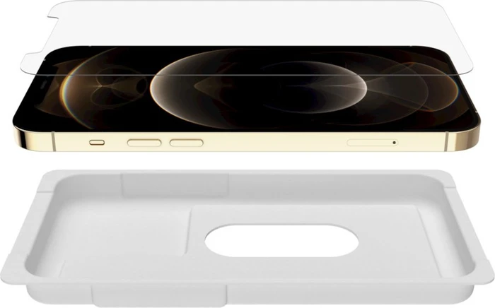 Belkin ScreenForce Tempered Glass Anti-Microbial Screen Protector für Apple iPhone 12 Pro Max