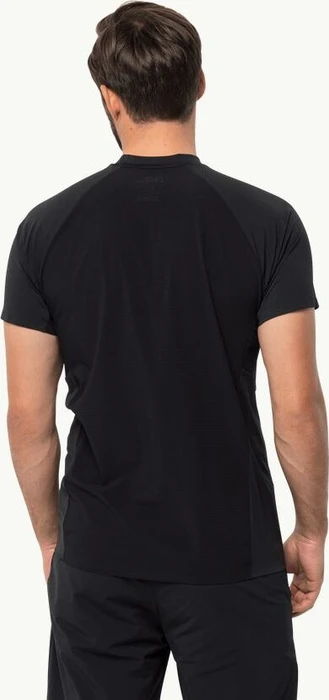 Jack Wolfskin Prelight Pro Zip Funktionsshirt kurzarm schwarz (Herren)