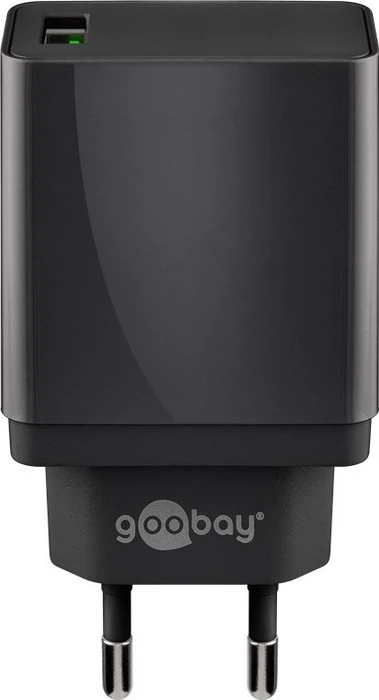 Wentronic Goobay USB-Schnellladegerät QC 3.0 18W schwarz