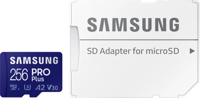 Samsung PRO Plus R160/W120 256GB Kit, UHS-I U3, A2, Class 10
