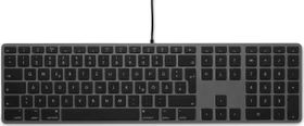 LMP Tastatur mit Zahlenblock für Mac, Space Gray, USB, DE (LMP-KB-1243-DE-SG / 18244)
