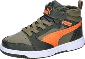 Puma Rebound V6 Mid Winterized AC+ dark olive/maple syrup/puma olive (Junior)