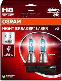 Osram Night Breaker Laser H8 35W +150%, 1er-Pack Faltschachtel