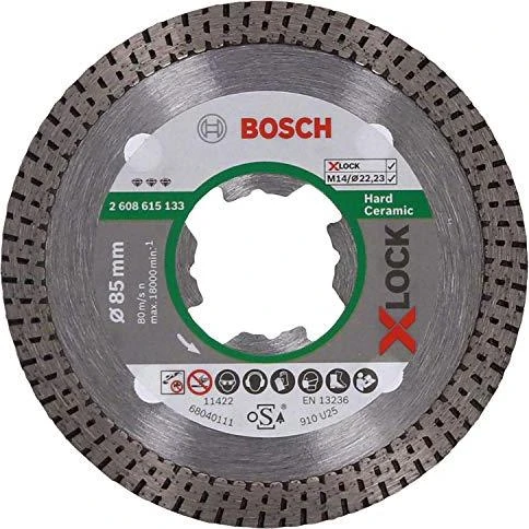 Bosch Professional X-LOCK Best for Hard Ceramic Diamanttrennscheibe, 85x1.6x22.23mm, 1 Stück