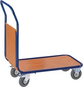 Rollcart Stirnwand Transportwagen 80x50cm blau