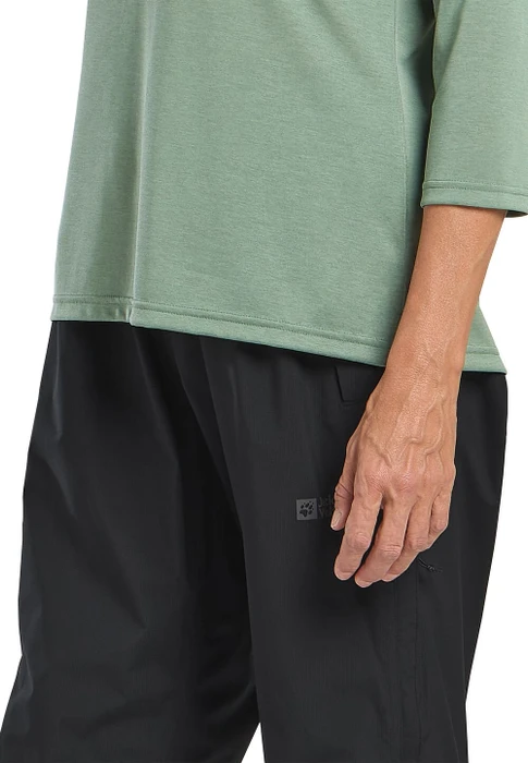 Jack Wolfskin Crosstrail Funktionsshirt 3/4 eucalyptus (Damen)
