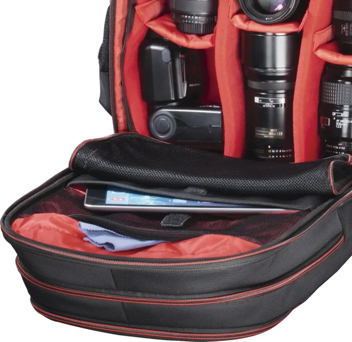 Hama Miami 200 Kamera-Trolley schwarz/rot