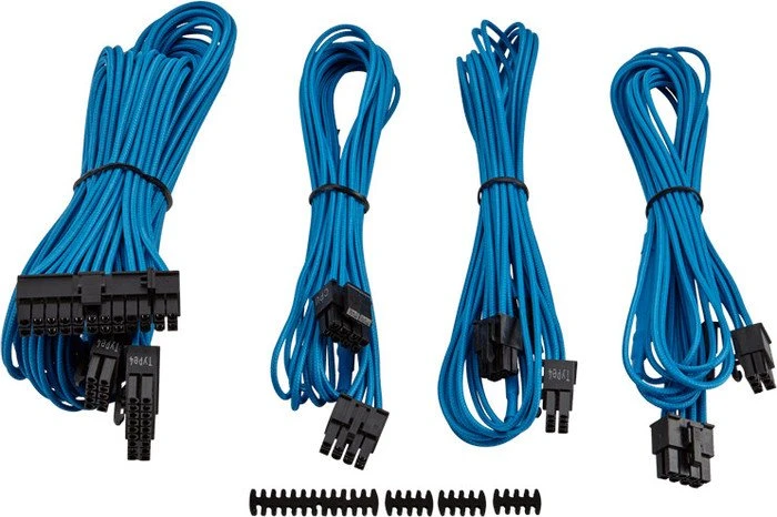 Corsair PSU Cable Kit Type 4 - Starter Package - Gen3, blau
