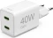 Hama Schnellladegerät GaN 2x USB-C Super-Mini-Ladegerät PD 40 W weiß Vorschaubild