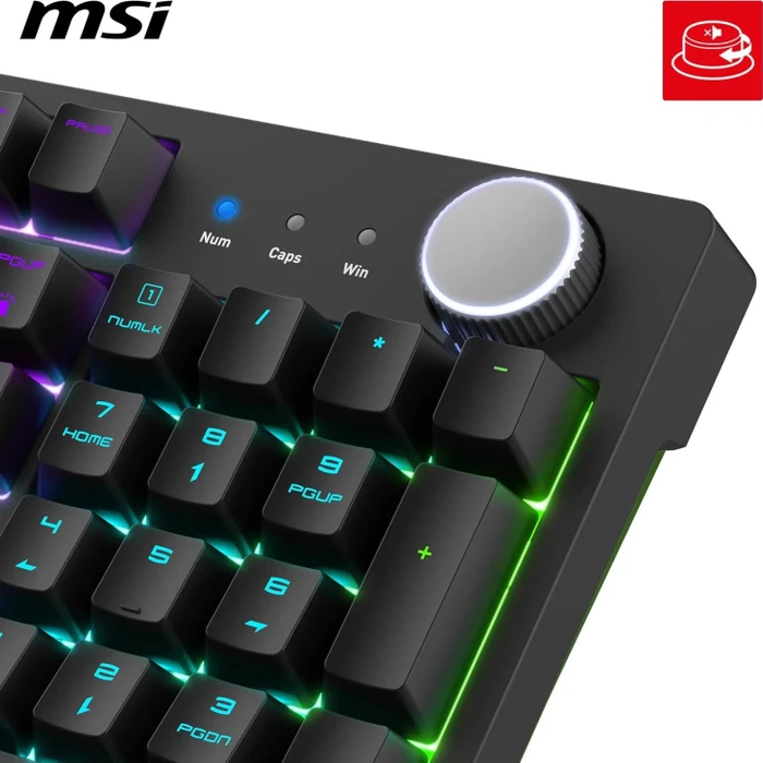 MSI FORGE GK320, LEDs RGB, hot-swap, RED Switches, USB, DE