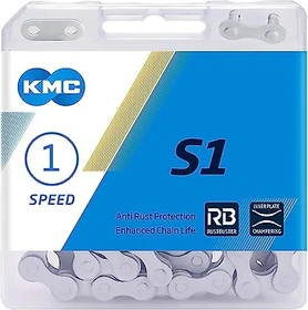 KMC S1 Wide Single Speed 1-fach 112 Glieder Kette silber