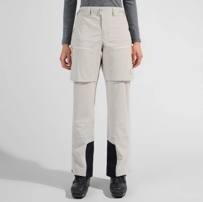 Odlo X-Alp 3L Hardshell Skihose lang silver cloud (Damen)