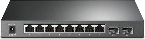 TP-Link T1500G JetStream Desktop Gigabit Smart Switch, 8x RJ-45, 2x SFP, 53W PoE