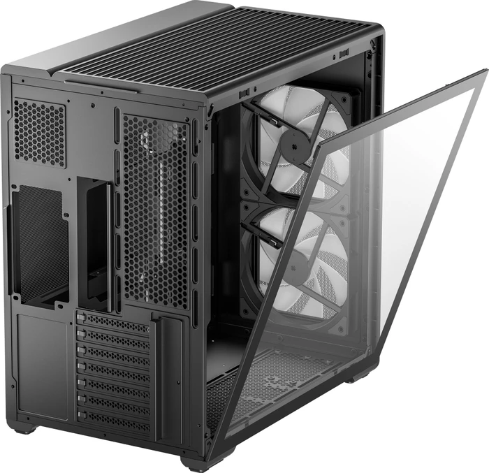 DeepCool CG590 Mesh 2F, schwarz, Glasfenster