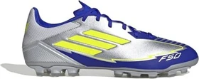adidas F50 Club Messi AG silver metallic/solar yellow/lucid blue