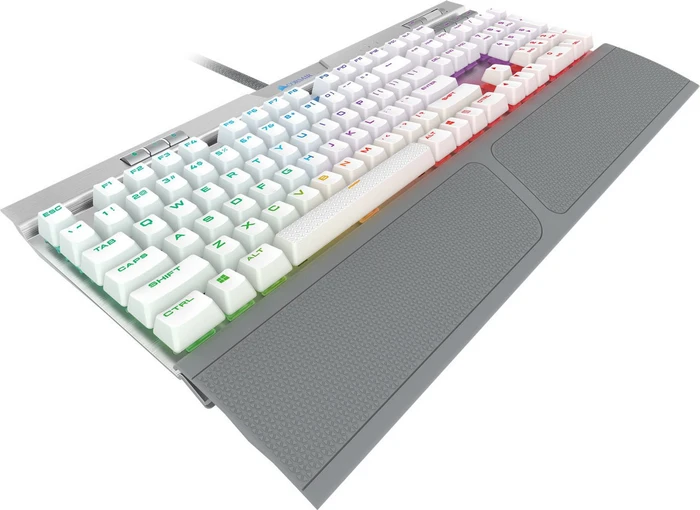 Corsair Gaming K70 RGB MK.2 SE, PBT, MX SPEED RGB Silver, USB, US