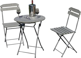 Garden Pleasure Lugo Balkon-Set grau, 3-tlg.